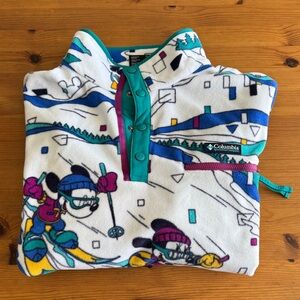 Disney x Columbia Mickey Mouse and Friends Ski Adventure Fleece Pullover